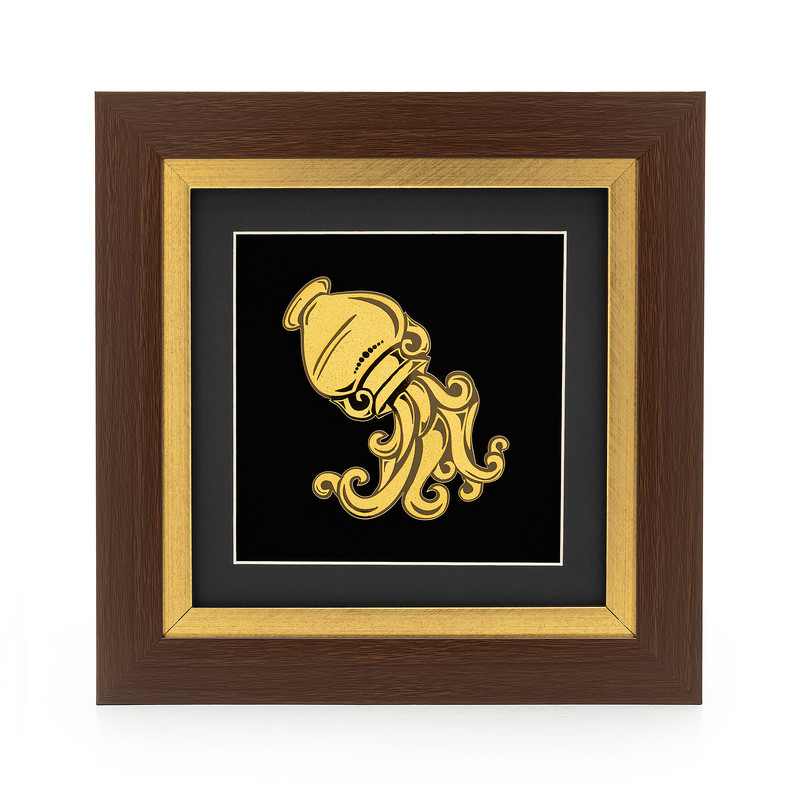 تابلو طلاکوب آلتین هنر مدل دلو نماد ماه بهمن