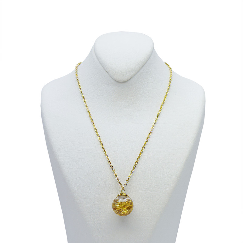 گردنبند زنانه آلتین هنر مدل گوی براده چتری