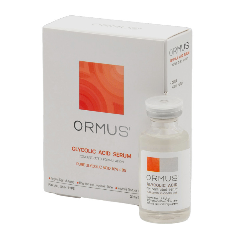 سرم پوست اورموس مدل گلایکولیک اسید حجم 30 میلی لیتر