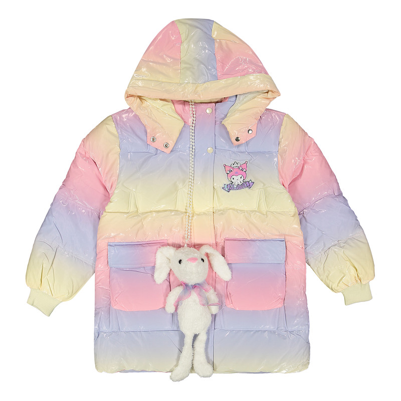 کاپشن دخترانه مدل S-12 به همراه عروسک