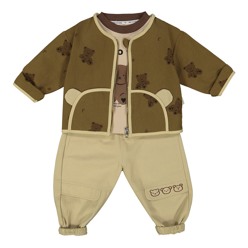 ست 3 تکه لباس نوزادی مدل S-01