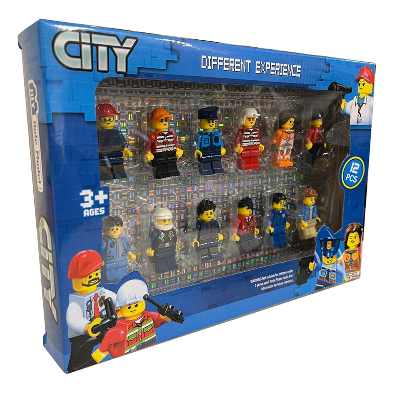 اکشن فیگور مدل آدمک طرح سیتی کد 22641 مجموعه 12 عددی