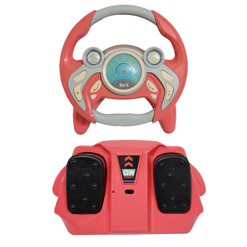 اسباب بازی مدل فرمان و پدال موزیکال مجموعه 2 عددی