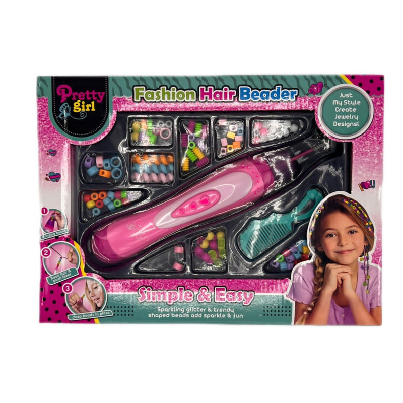 مجموعه ابزار بافت مو مدل pretty girl بسته 100 عددی