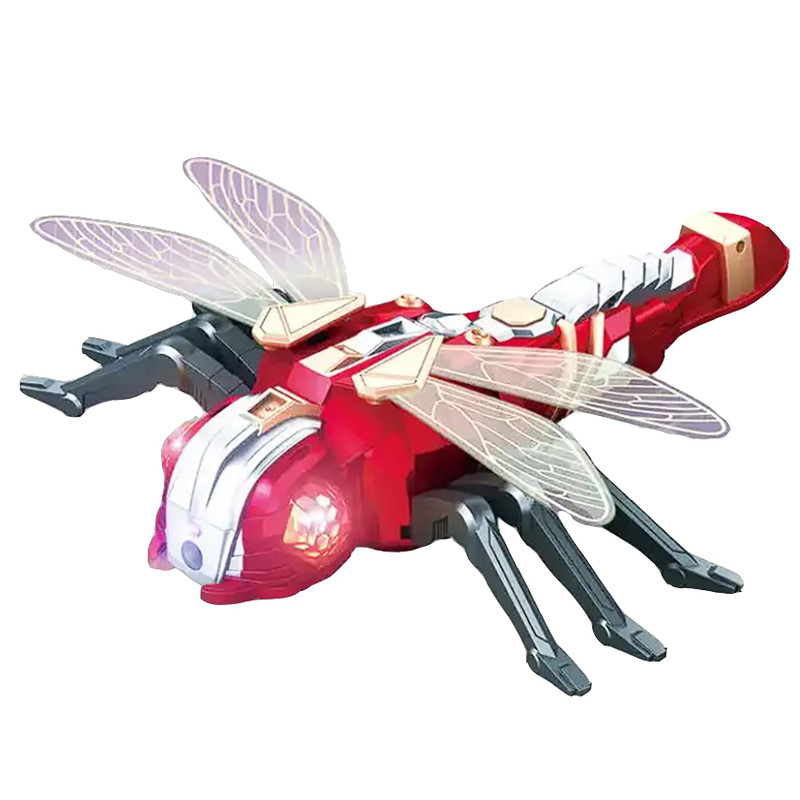 ربات اسباب بازی مدل سنجاقک کنترلی دودزا طرح چراغدار کد 128A-38