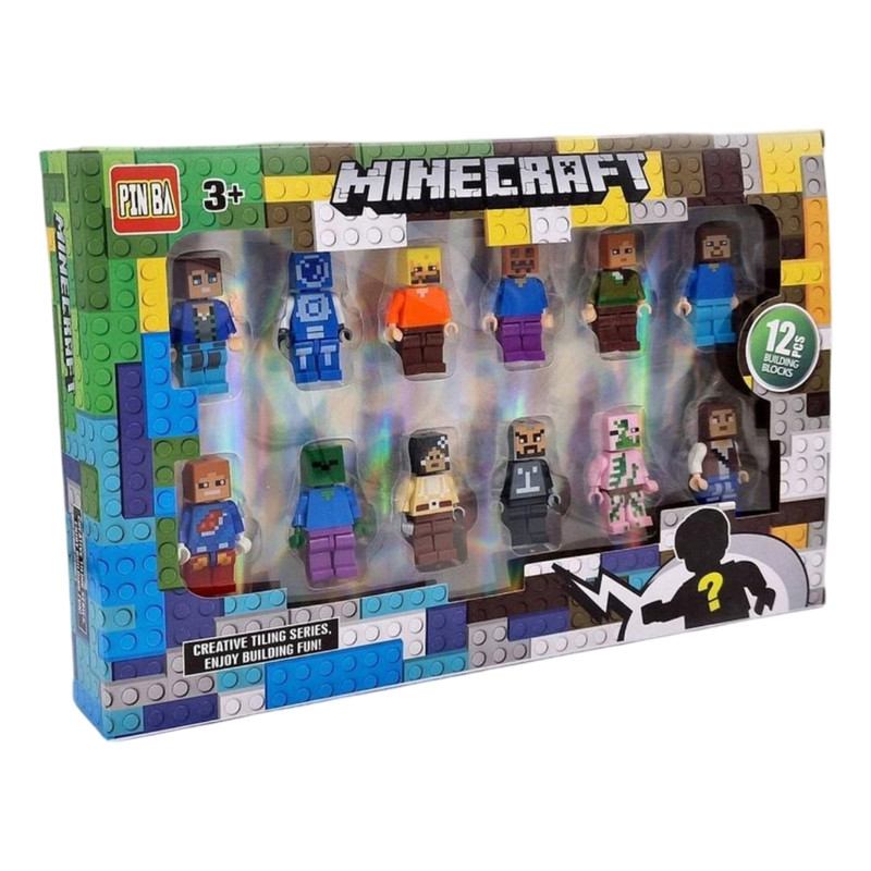 اکشن فیگور مدل ماینکرافت طرح استیو مجموعه ۱۲ عددی