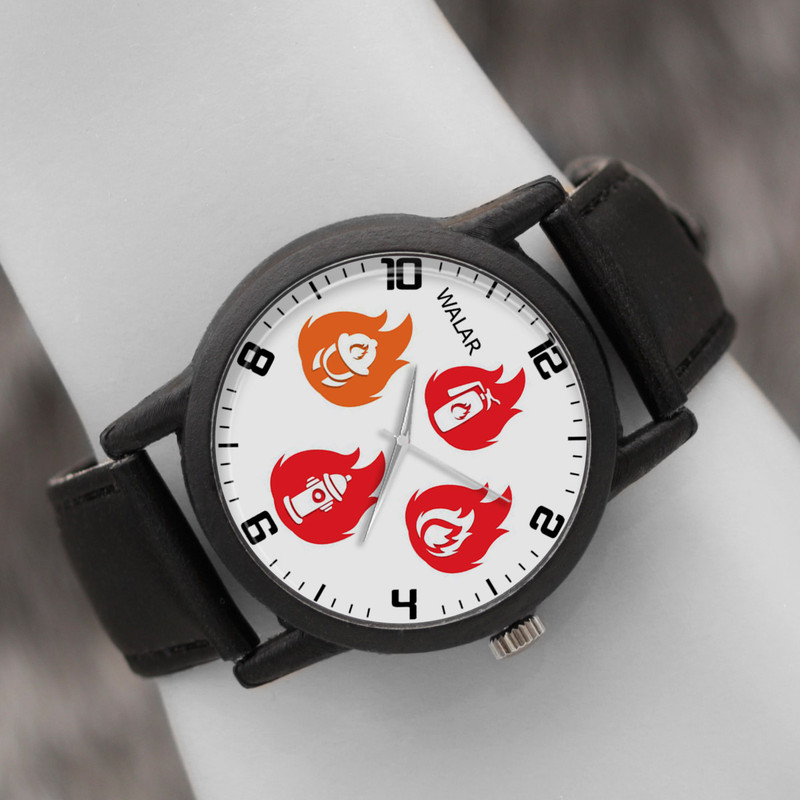 ساعت مچی عقربه ای والار طرح آتش نشان کد LF2820