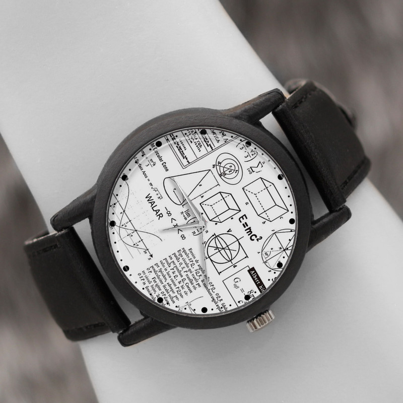 ساعت مچی عقربه ای والار طرح ریاضی فیزیک کد LF2393