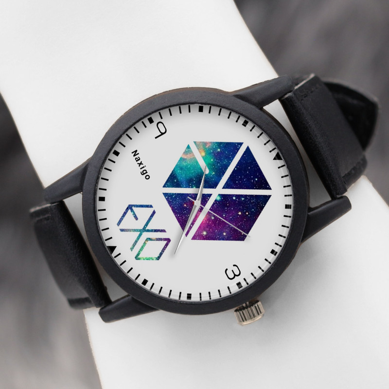 ساعت مچی عقربه ای زنانه و مردانه ناکسیگو طرح EXO کد LF4193