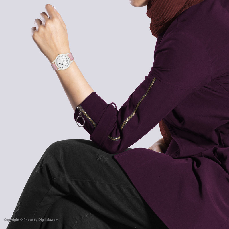 ساعت مچی عقربه ای زنانه ناکسیگو طرح سمیرا کد LF3477