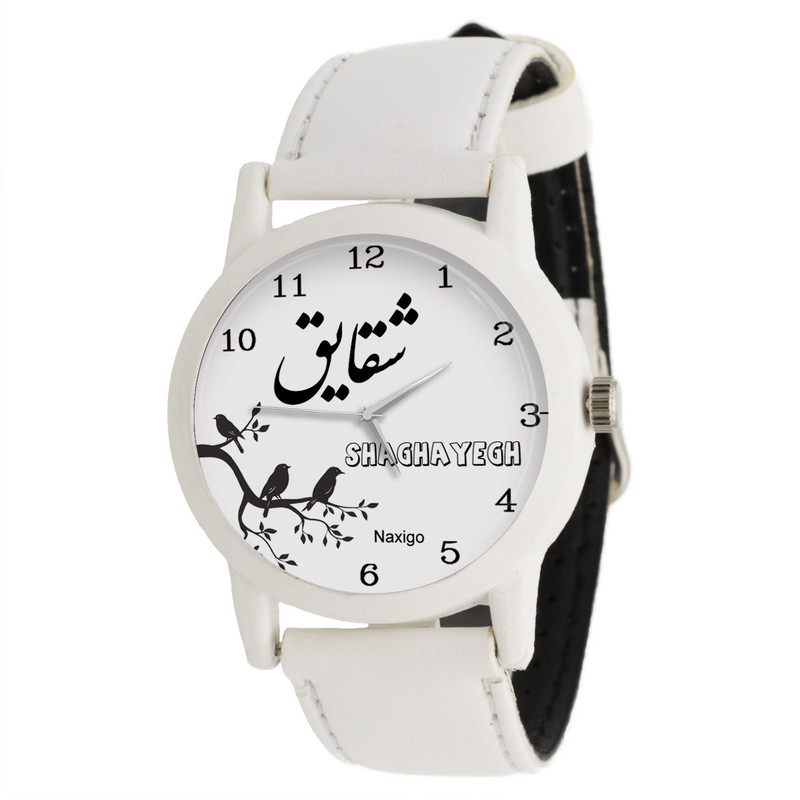 ساعت مچی عقربه ای زنانه ناکسیگو طرح شقایق کد LF3428