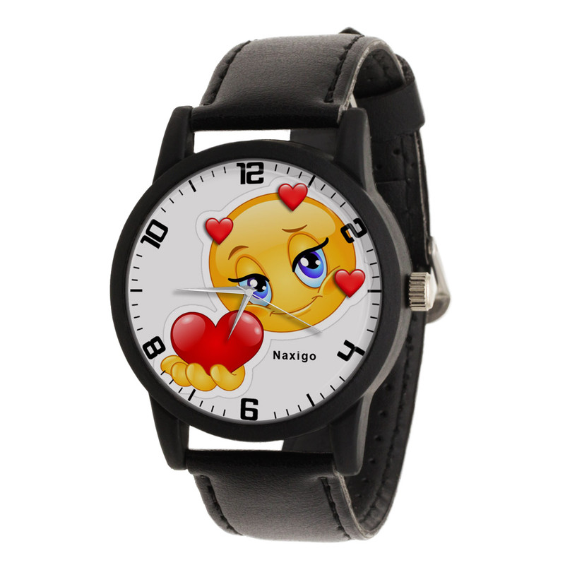 ساعت مچی عقربه ای ناکسیگو مدل ایموجی کد LF11688