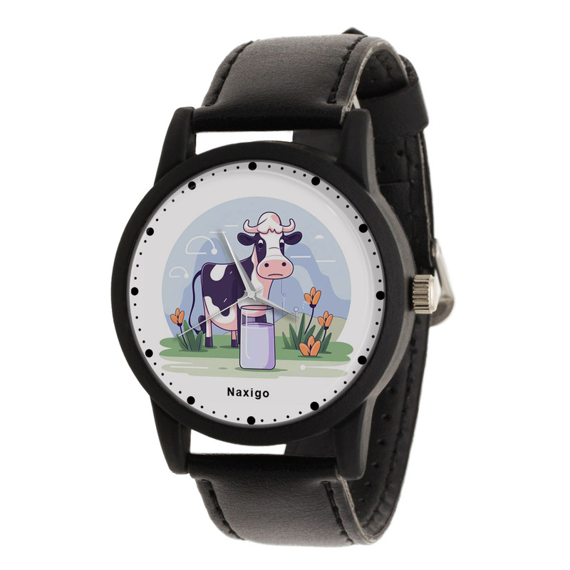 ساعت مچی عقربه ای ناکسیگو مدل گاو عشق کد LF14318