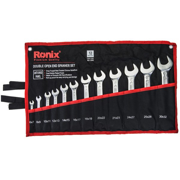 مجموعه 12 عددی آچار تخت رونیکس مدل RH-2202