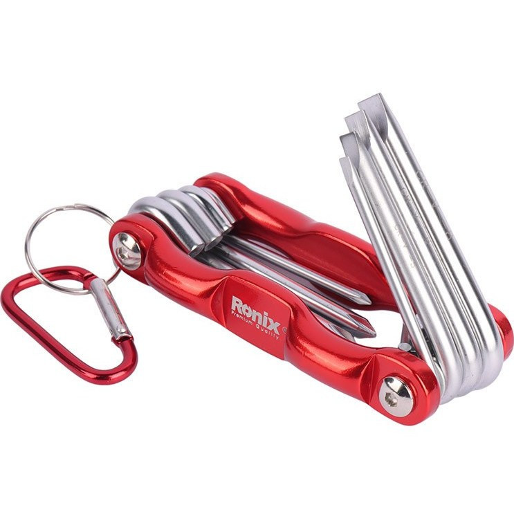 پیچ گوشتی رونیکس مدل الومینیومی فانتزی کد RH-2901 مجموعه 8 عددی