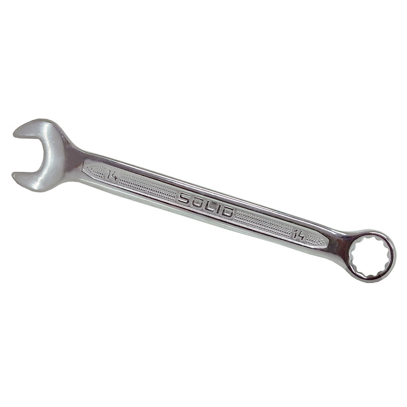 آچار یکسر تخت و یکسر رینگی سولید مدل RO - 14 سایز 14 میلی متر