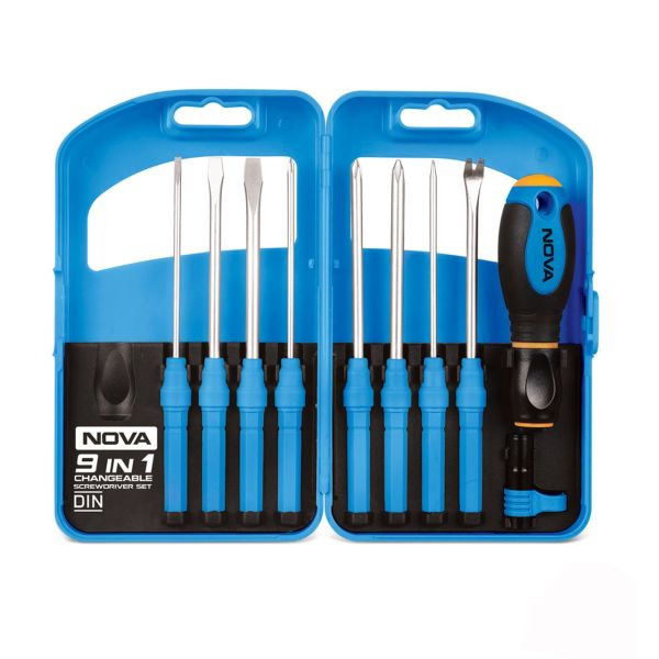 مجموعه 9 عددی سری پیچ گوشتی نووا کد NTSF1341