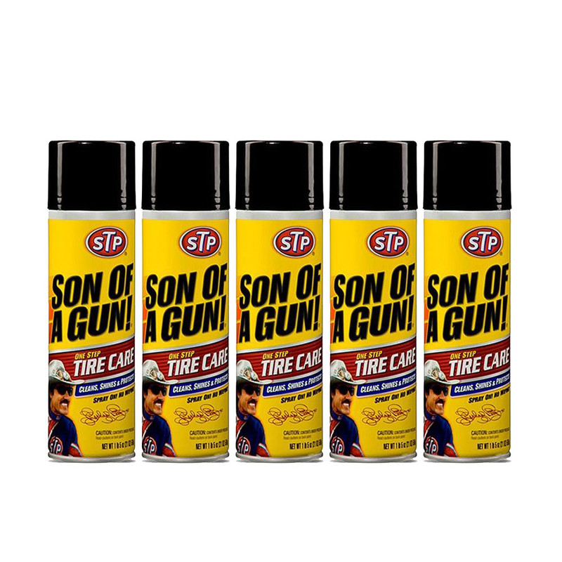 اسپری تمیز کننده لاستیک خودرو اس تی پی مدل Son of a Gun بسته 5 عددی