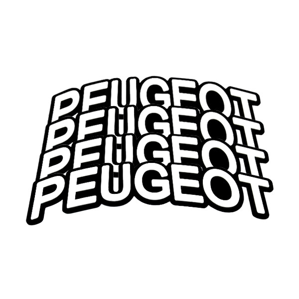 برچسب لاستیک خودرو کد 77 بسته 4 عددی