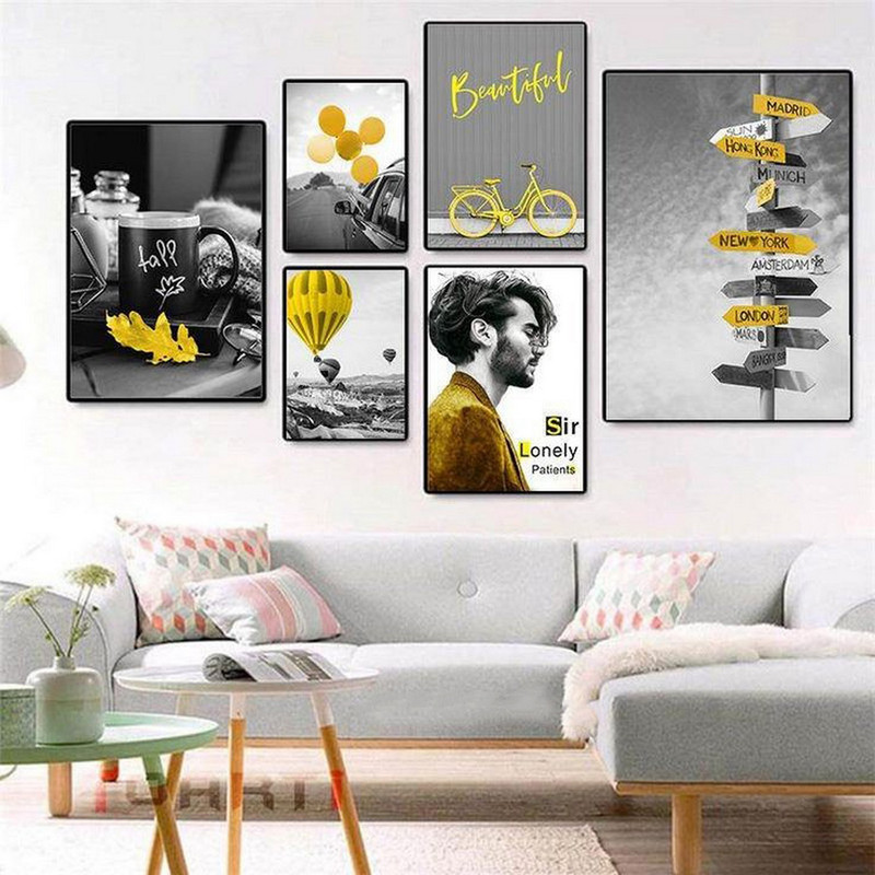 تابلو بکلیت طرح دکوراتیو انگیزشی و پاییزی مدل B-616 مجموعه 6 عددی 