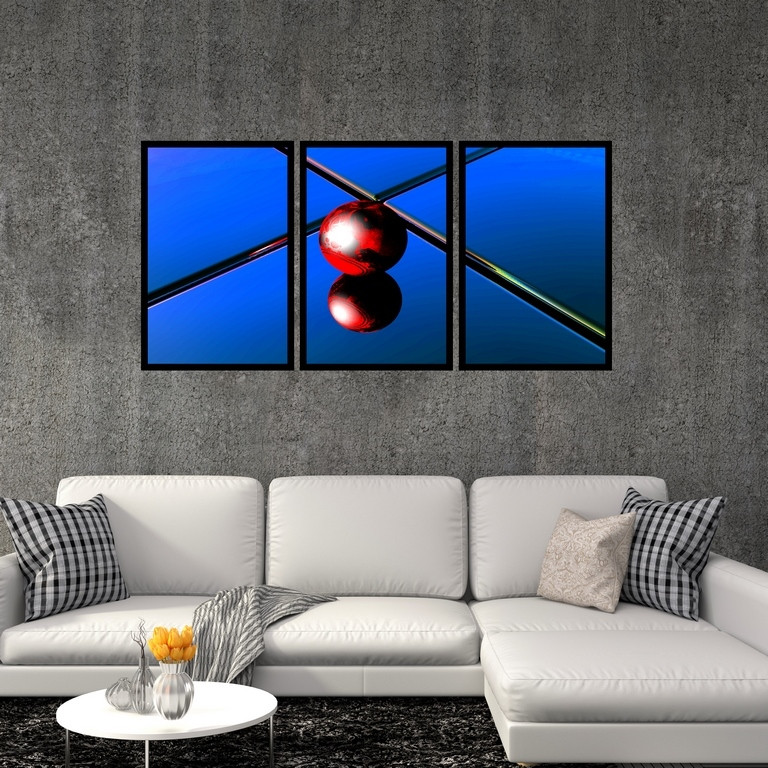 تابلو بکلیت طرح بیلیارد مدل B-S5792 مجموعه 3 عددی