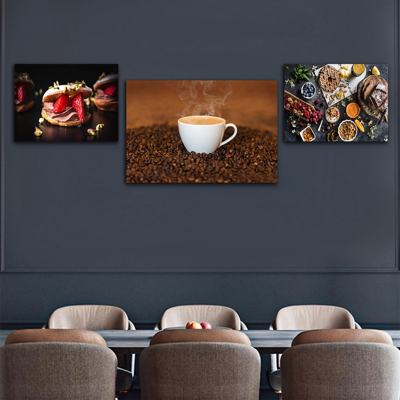 تابلو شاسی بکلیت طرح اوت میل و قهوه مدل SH-830 مجموعه 3 عددی