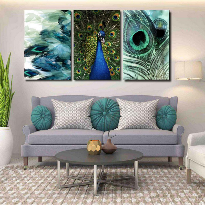 تابلو شاسی بکلیت طرح طاووس و پر طاووس مدل SH-238 مجموعه 3 عددی