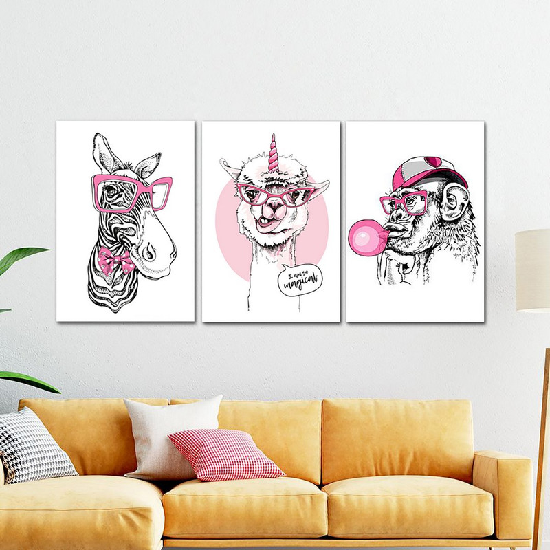 تابلو شاسی بکلیت طرح مدرن یونیکورن مدل SH-626 مجموعه 3 عددی