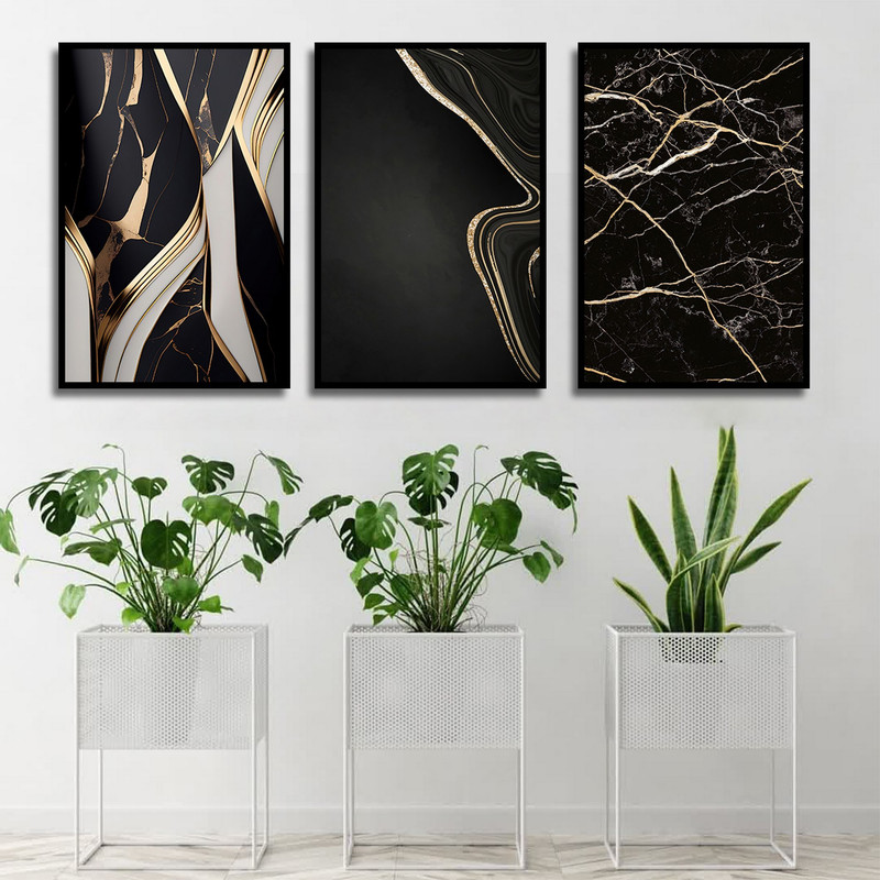 تابلو بکلیت طرح مدرن مرمر مدل B-1742 مجموعه 3 عددی