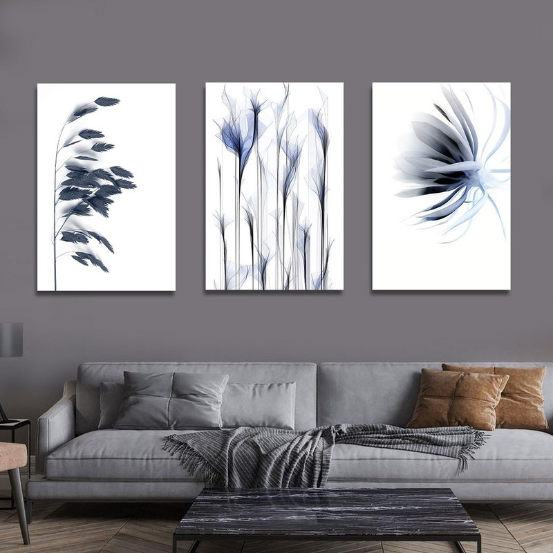 تابلو شاسی بکلیت طرح نقاشی دکوری مدرن سبک آبستره مدل SH-1449 مجموعه 3 عددی