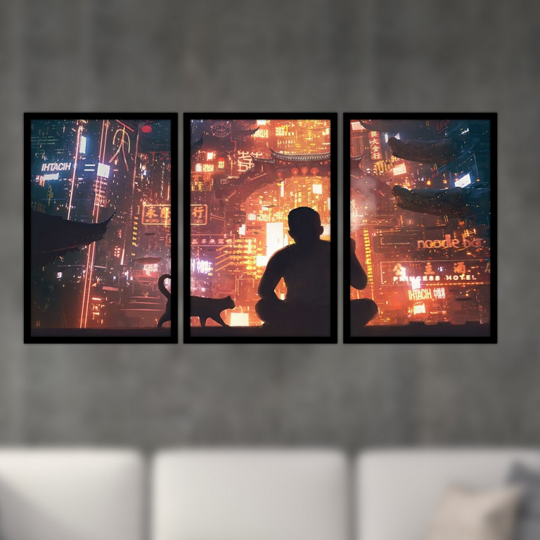 تابلو بکلیت طرح منظره شهری چین مدل B-S4800