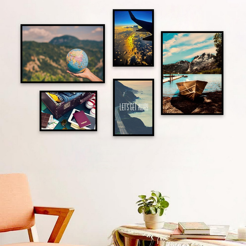 تابلو بکلیت طرح کمپینگ و کره ی زمین مدل B-903 مجموعه 5 عددی