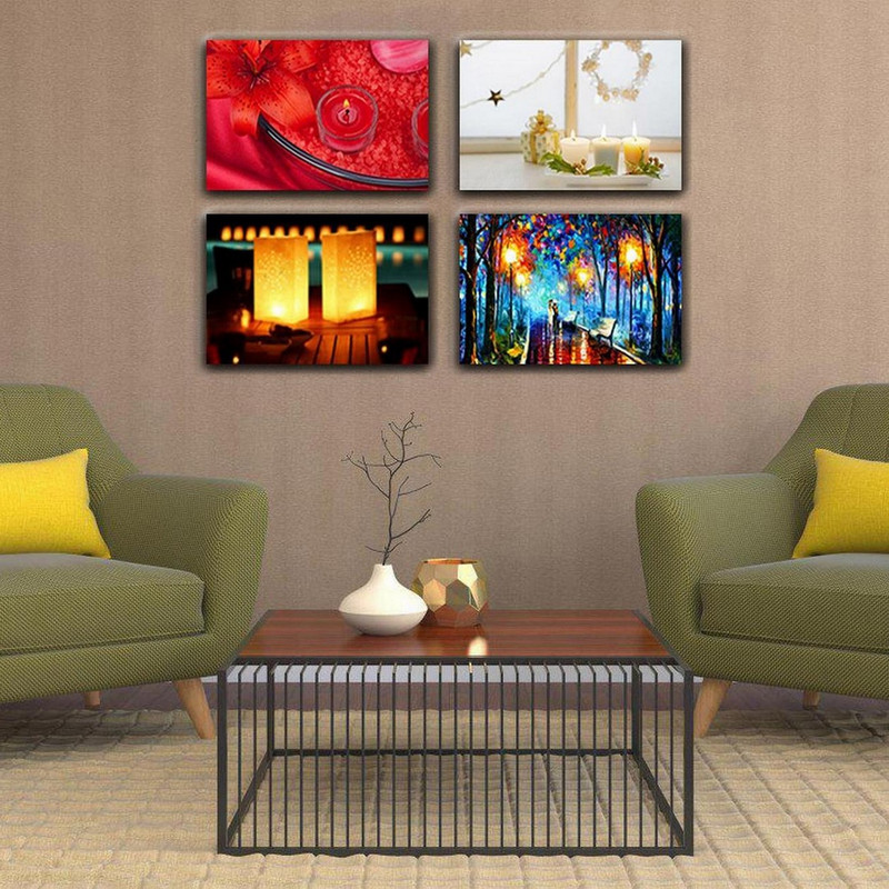 تابلو شاسی بکلیت طرح شمع مدل SH-133 مجموعه 4 عددی