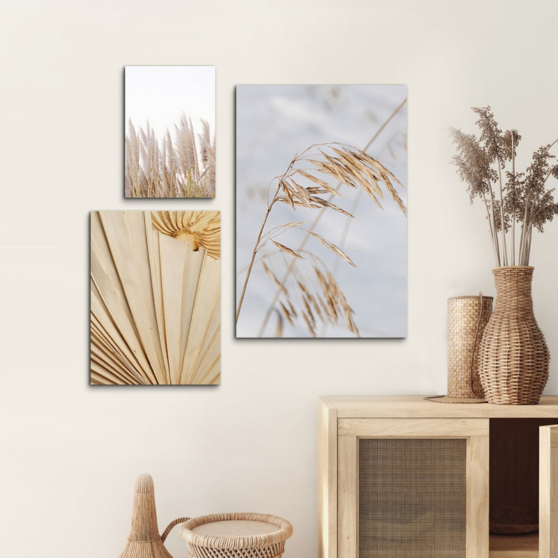 تابلو شاسی بکلیت طرح نیزار مدل SH-1027 مجموعه 3 عددی