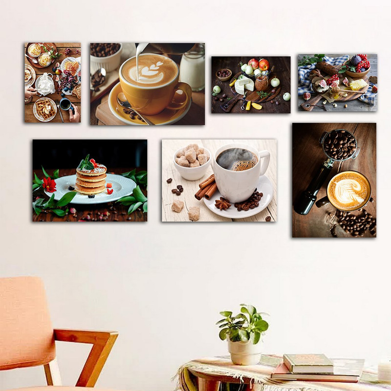 تابلو شاسی بکلیت طرح کافی و قهوه مدل SH-893 مجموعه 7 عددی