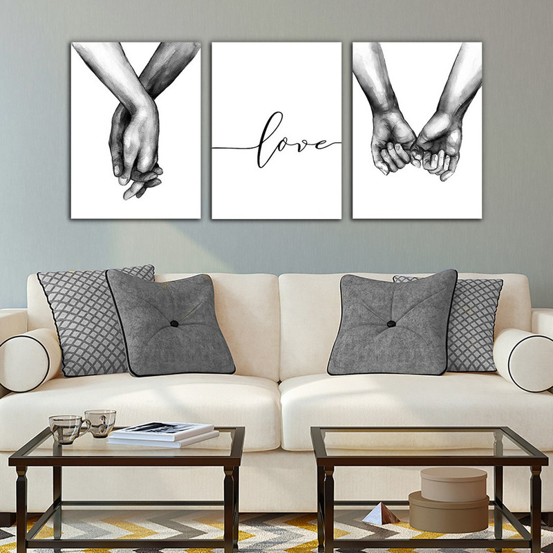 تابلو شاسی بکلیت طرح عشق و دوست داشتن مدل SH-358 مجموعه 3 عددی