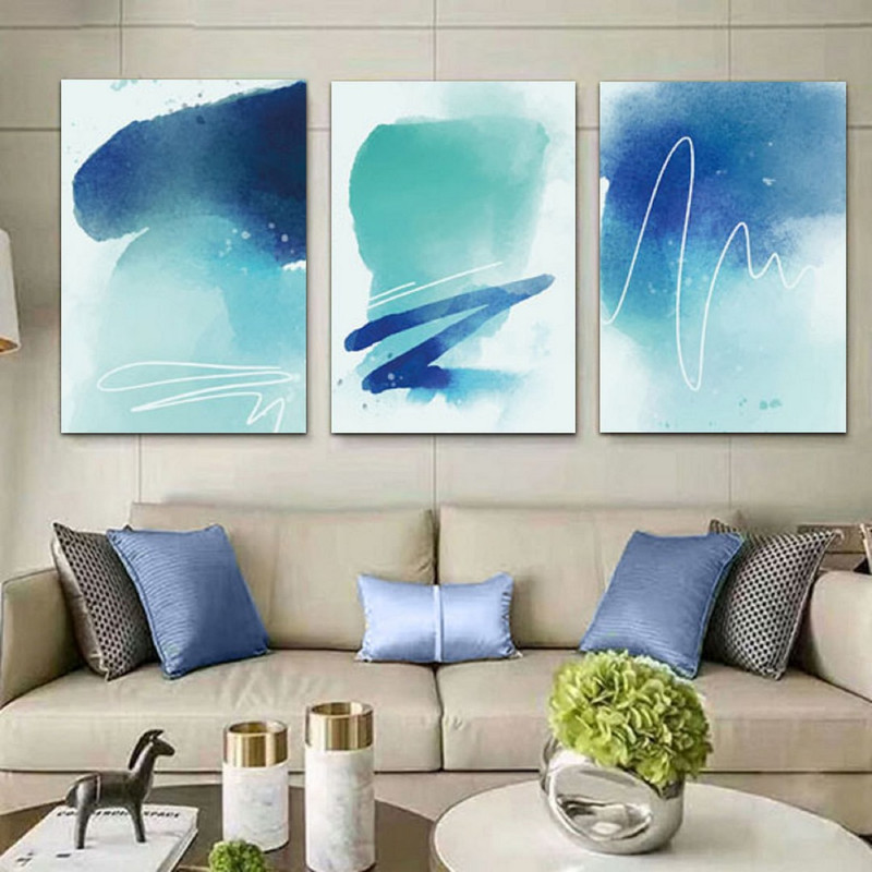 تابلو شاسی بکلیت طرح نقاشی آبرنگی مدل SH-306 مجموعه 3 عددی