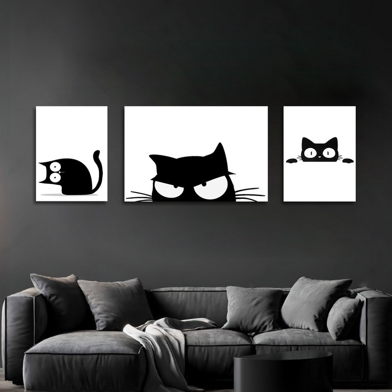 تابلو شاسی بکلیت طرح نقاشی دکوراتیو مدرن سبک کوبیسم مدل SH-1398 مجموعه 3 عددی