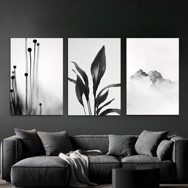 تابلو شاسی بکلیت طرح برگ و آسمان مدل SH-1114 مجموعه 3 عددی