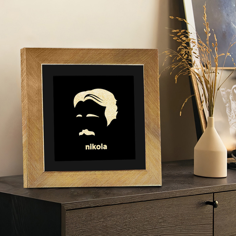 تابلو بکلیت طرح دکوری نیکولا تسلا مدل T-133