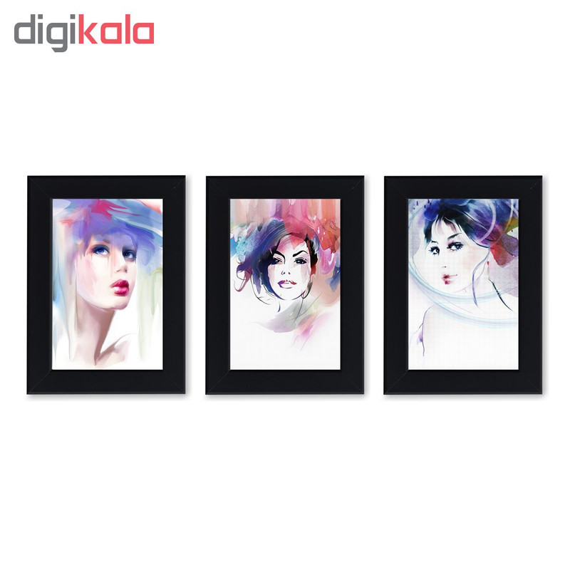 تابلو گروه تولیدی بکلیت مدل A004 طرح چهره مجموعه 3 عددی