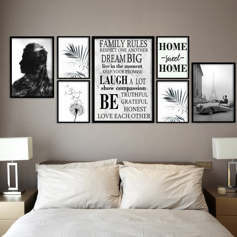 تابلو بکلیت طرح قوانین خانواده مدل 272 مجموعه 7 عددی