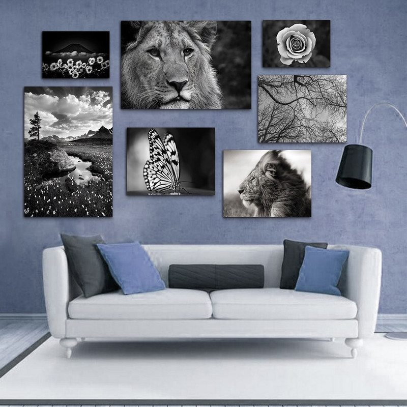 تابلو شاسی بکلیت طرح دکوراتیو اداری و طبیعت مدل SH-1059 مجموعه 7 عددی