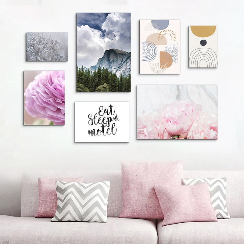 تابلو شاسی بکلیت طرح ترکیبی مینیمال و طبیعت  مدل SH-994 مجموعه 7 عددی