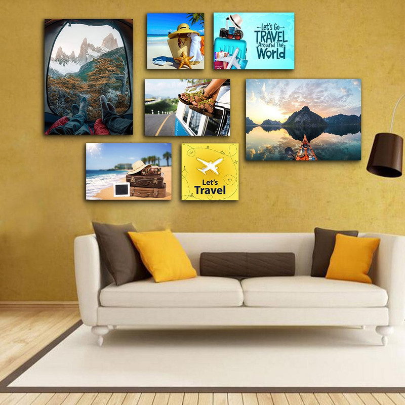 تابلو شاسی بکلیت طرح کمپینگ و دریا مدل SH-910 مجموعه 7 عددی