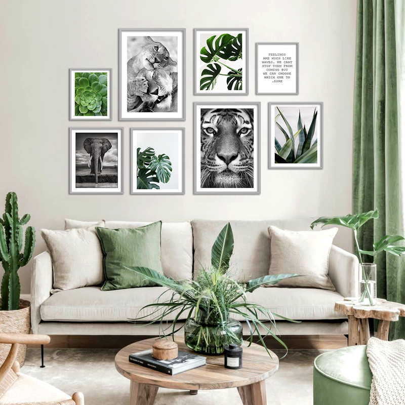 تابلو بکلیت طرح برگ انجیری و طبیعت مدل SI-560 مجموعه 8 عددی