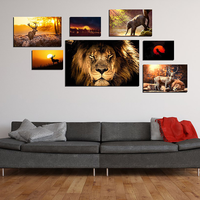 تابلو شاسی بکلیت طرح حیوانات مدل 246 مجموعه 7 عددی