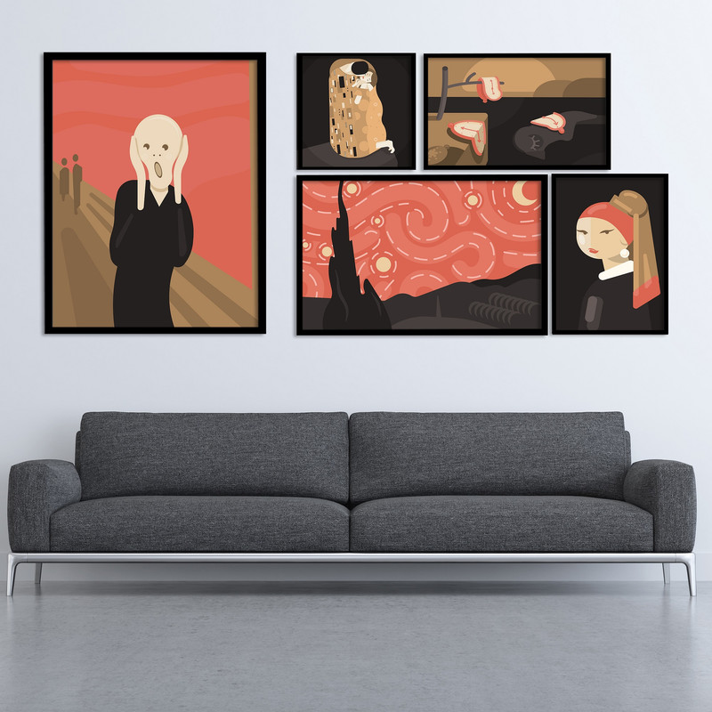 تابلو بکلیت مدل مدرن کد 413 مجموعه 5 عددی