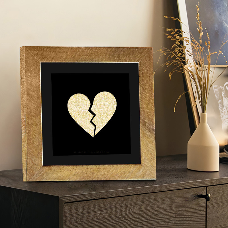 تابلو بکلیت طرح دکوری قلب شکسته مدل T-55