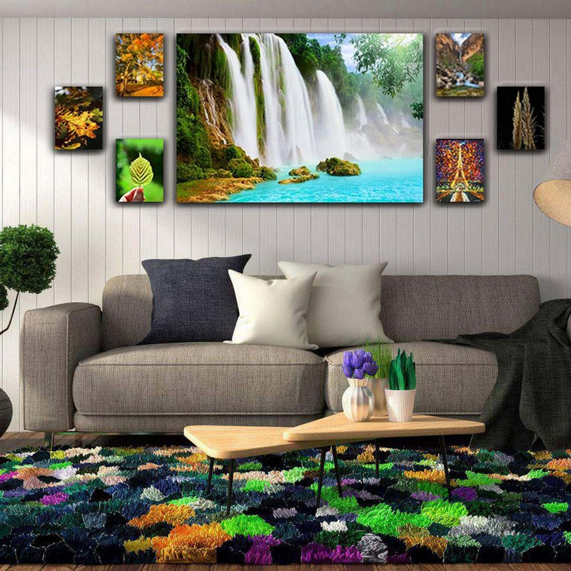 تابلو شاسی بکلیت طرح دکوراتیو آبشار مدل SH-129 مجموعه 7 عددی